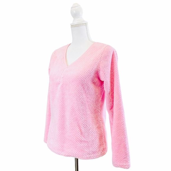 RENE ROFE Pink Sleepwear Long Sleeve Top - Picture 4 of 5